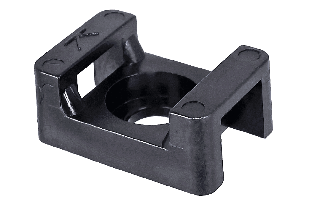Screw Mount Base 6mm Black - each