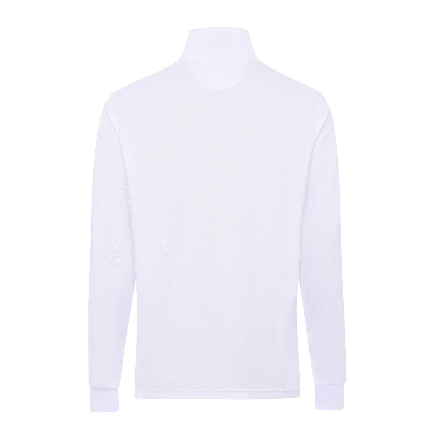 Signature Long Sleeve Polo - White