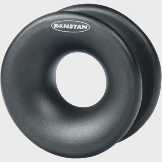 RopeGlide™ Ring, Black, Alloy. Sizes 5 thru 26mm ID