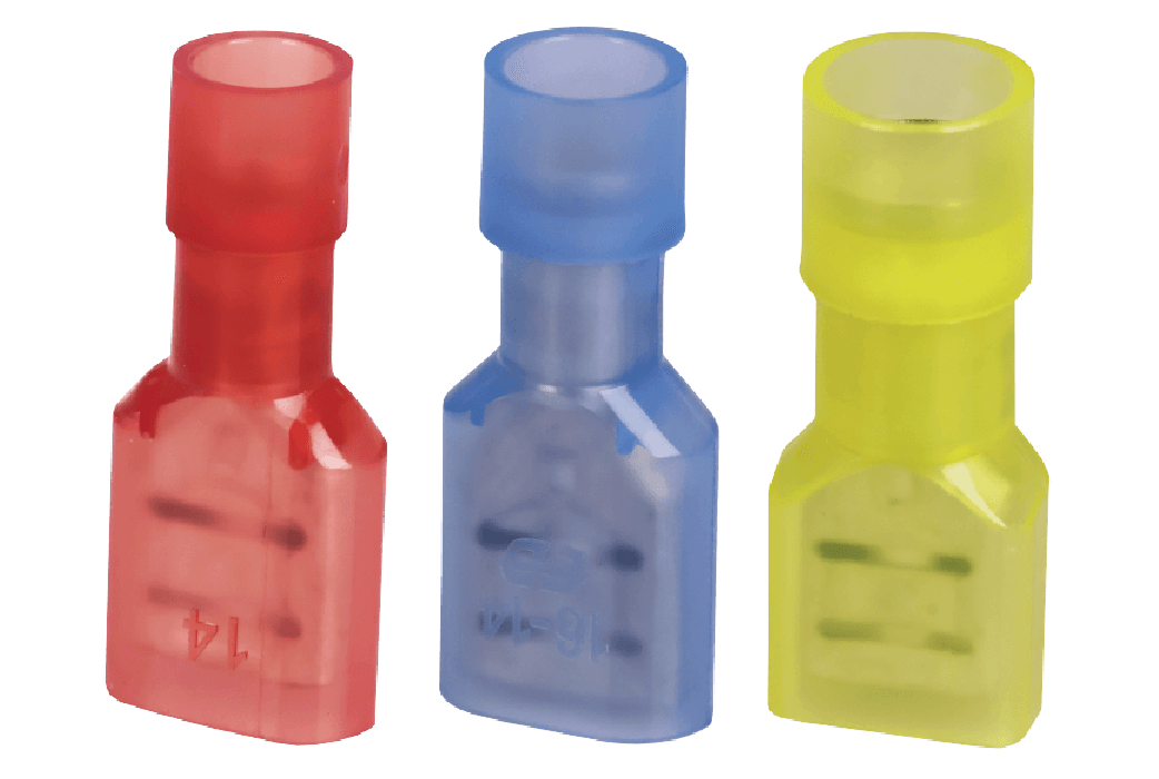 Quick Connect Female Nylon Copper Sleeve (Quick Connect Female Red Fully Insulated Nylon 6mm/0.8mm) - each