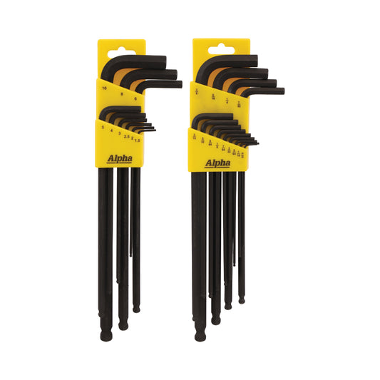 Alpha® L-Wrench Hex Key Set (Imperial - 13 Pieces)