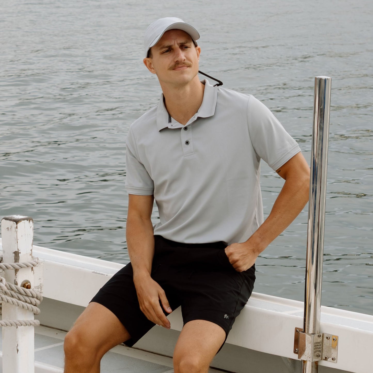 Signature Polo - Light Grey